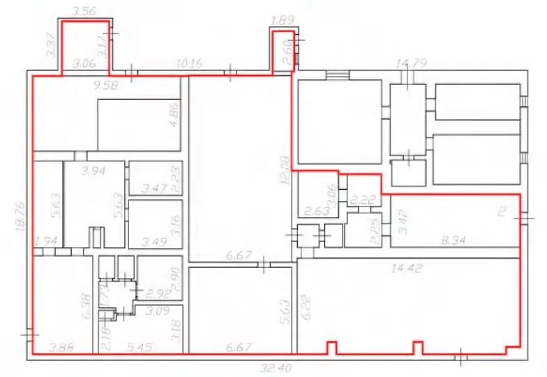 Помещения 1149 м² + Участок 1100 м² (1150/1225 доли) — фото 12